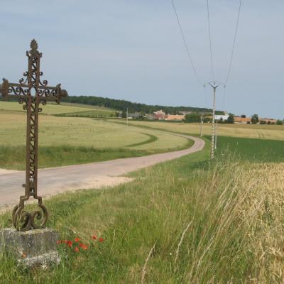 Croix métallique au lieu dit Pommereau