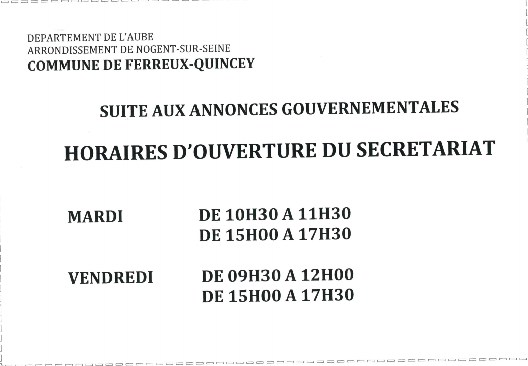 Horaires